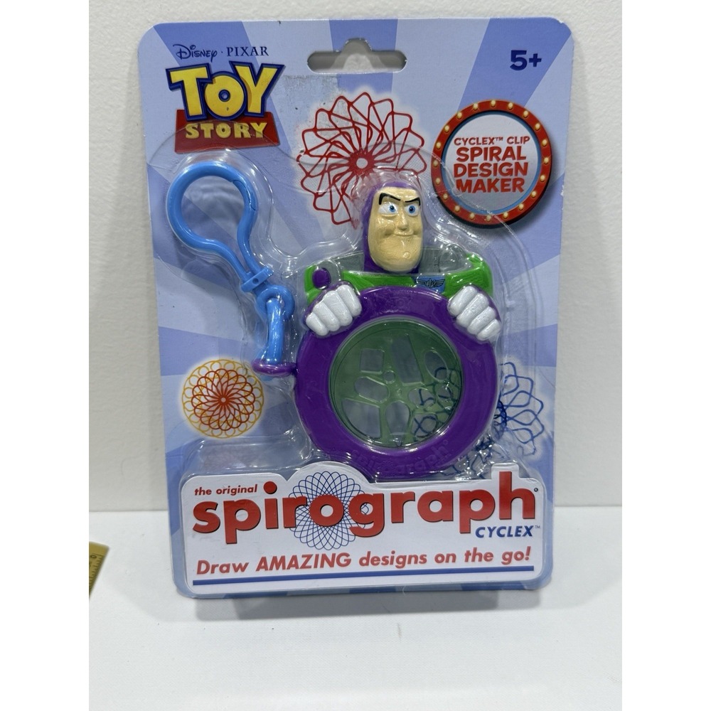Hasbro Disney Spirograph Cyclex Keychain Clip Buzz Lightyear NEW